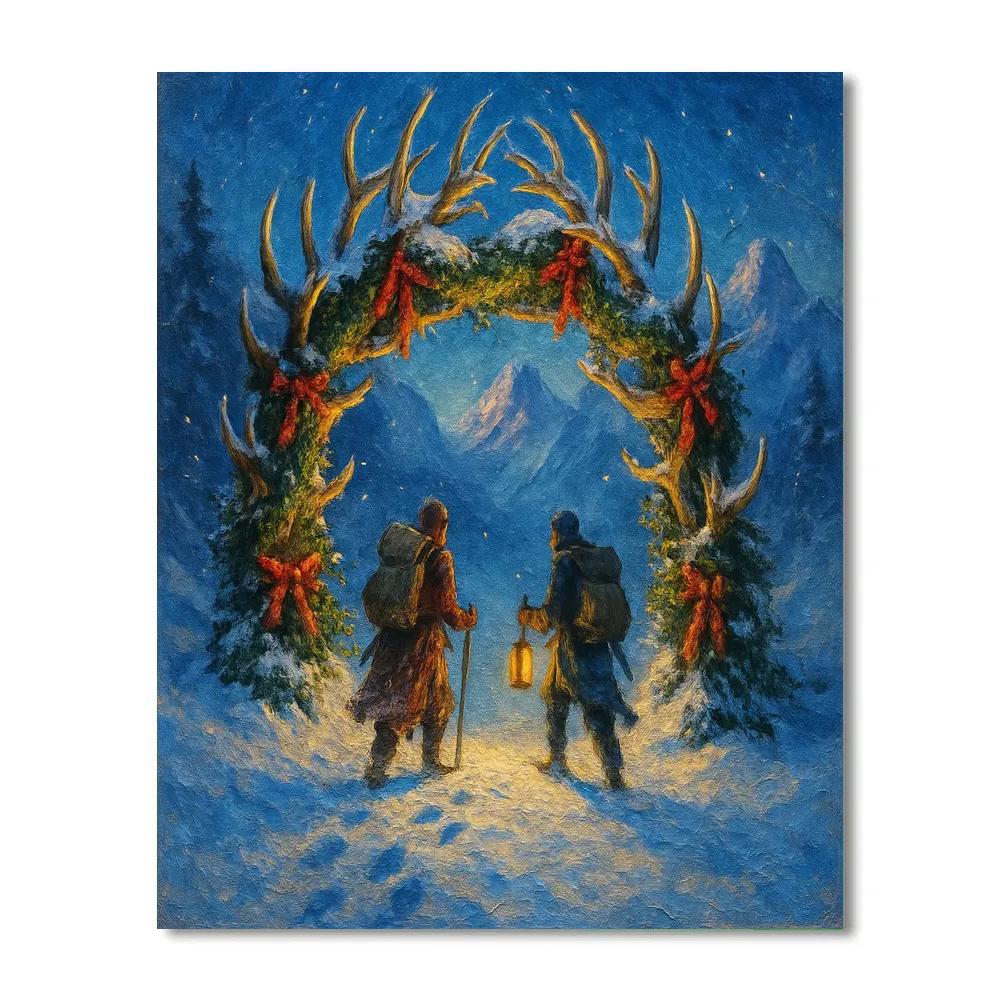 Moonlit Antler Arch Wayfarers Painting by numbers kit