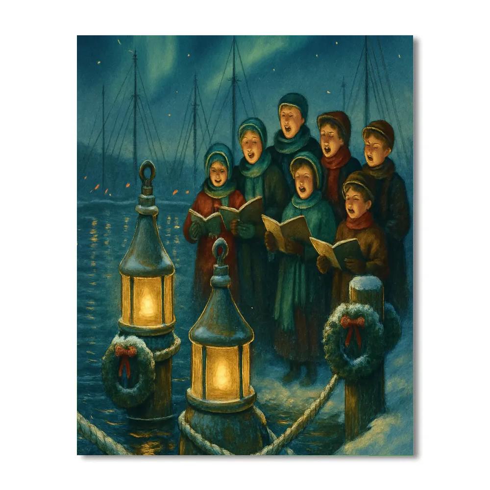 Harbor Carol With Buoy Bells paint by numbers