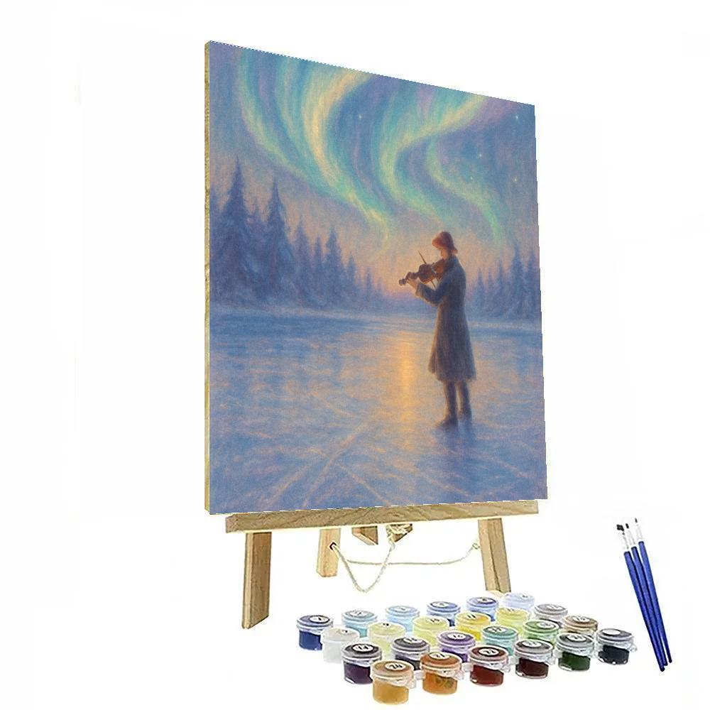 Aurora Violin On The Lake DIY paint by numbers
