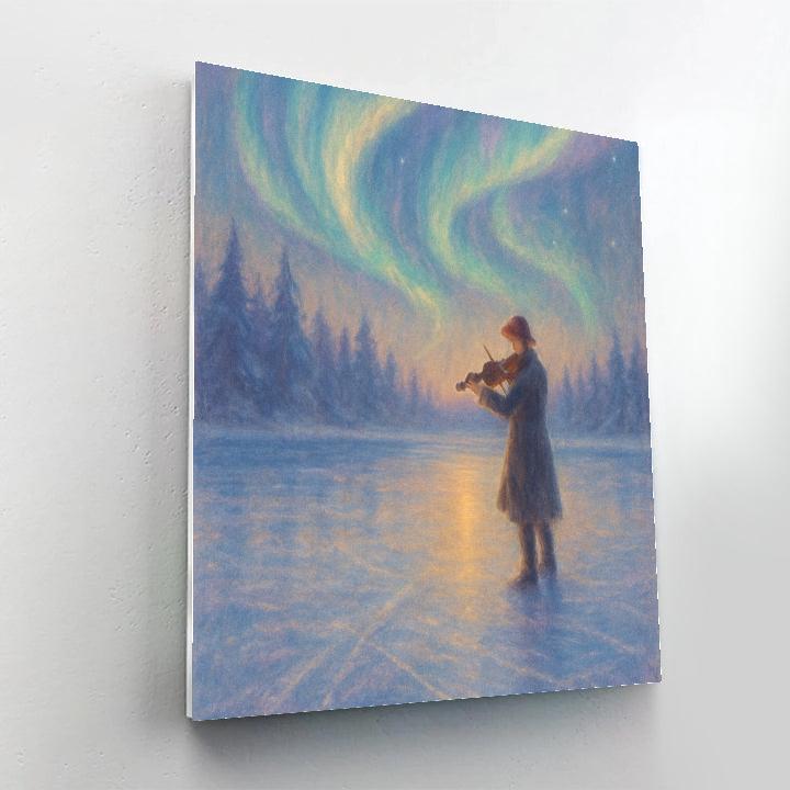 Aurora Violin On The Lake DIY paint by numbers