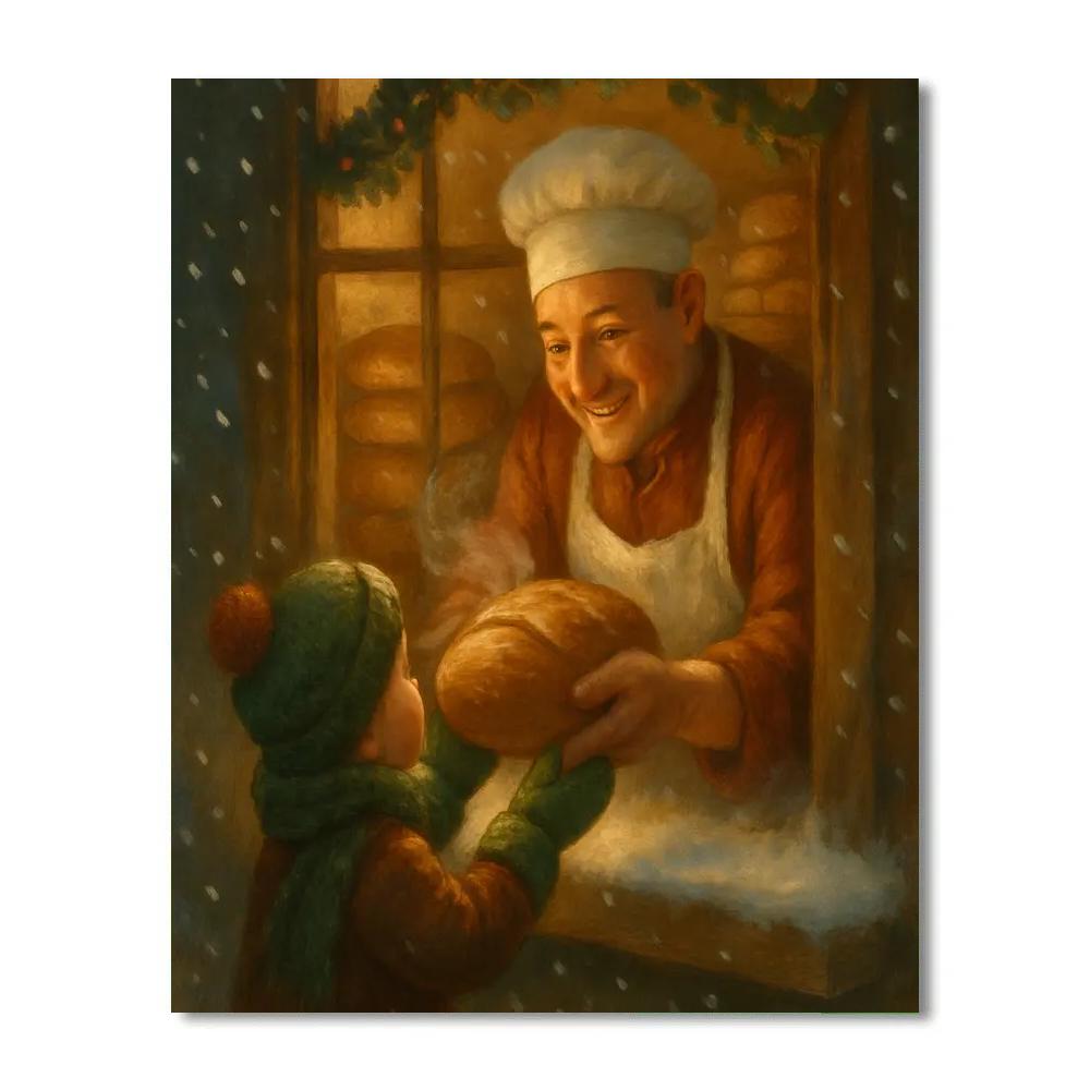 Warm Window Bread Delivery Paint by numbers kits