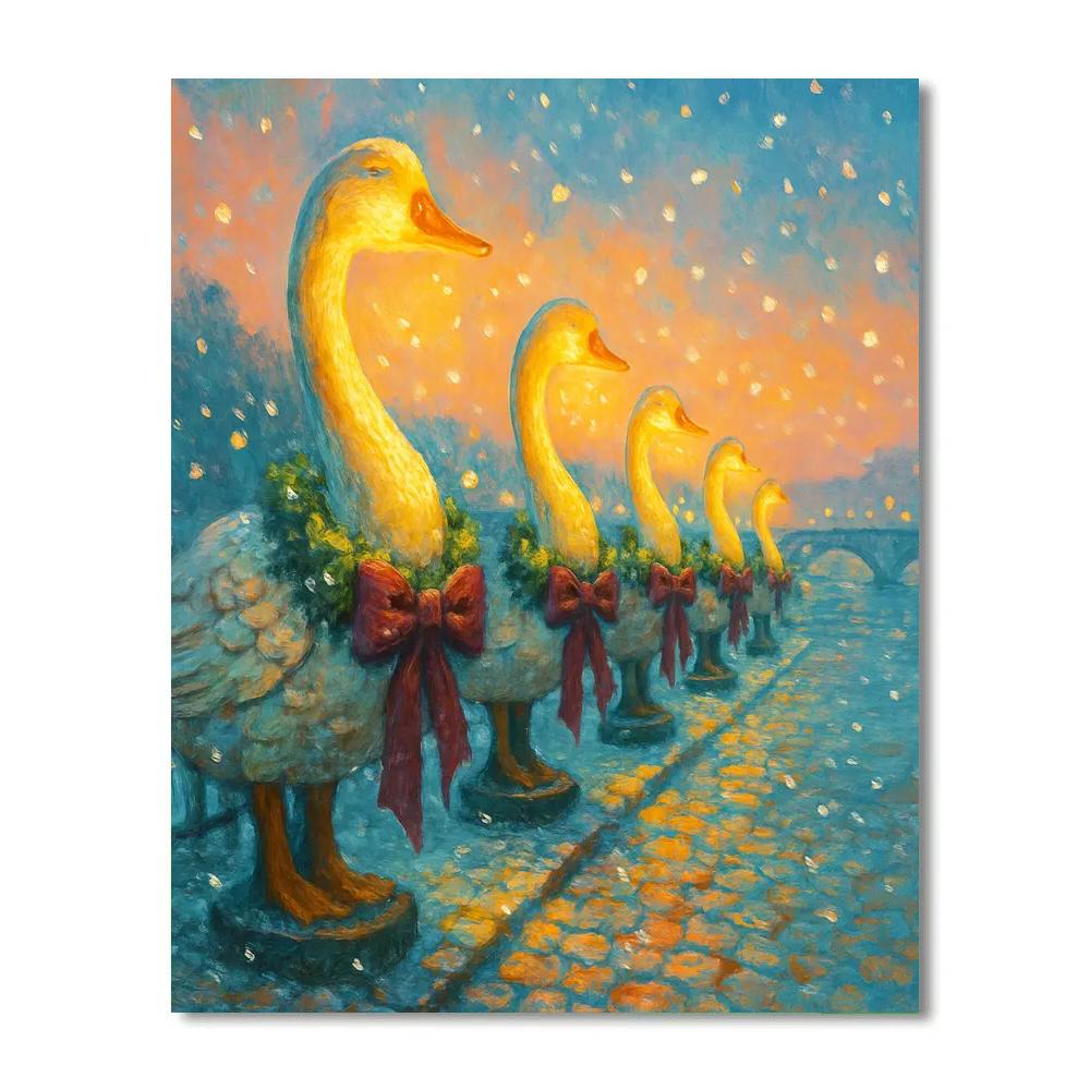 Golden Goose Lamp Row paint by color