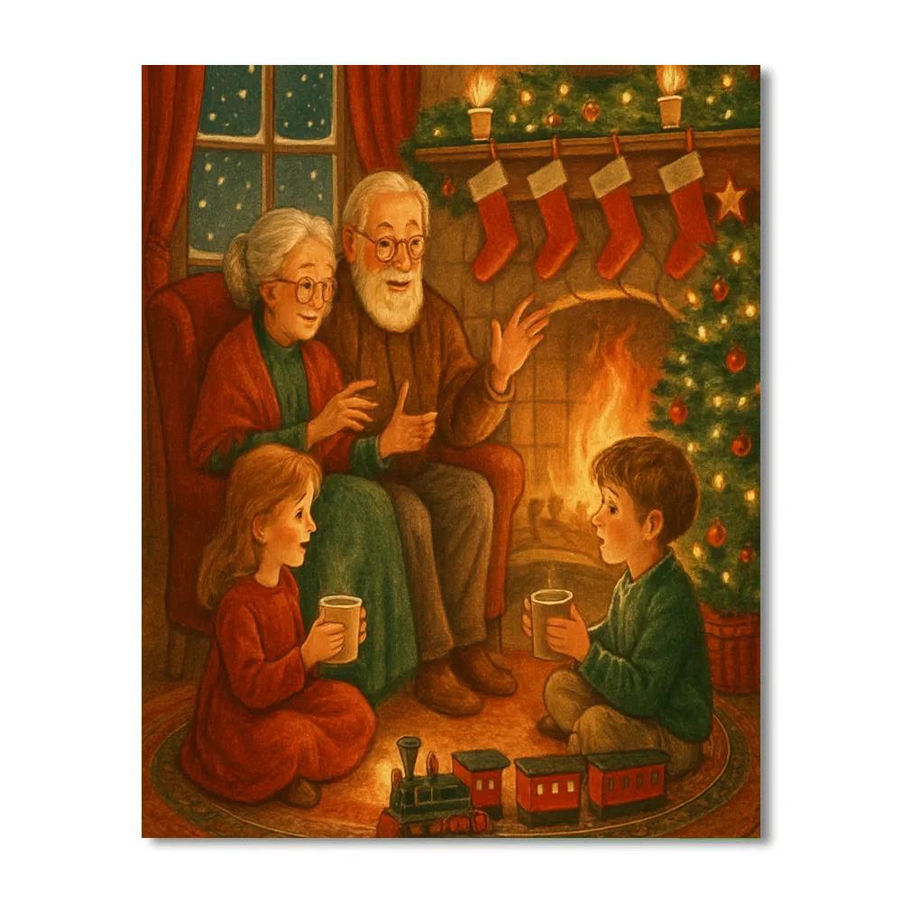 Hearthside Story Circle Night Numbered painting kits