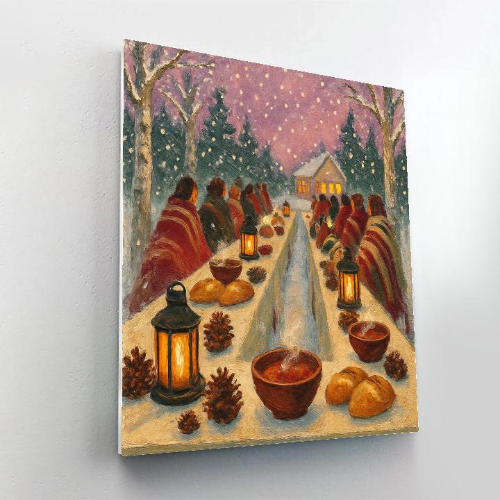 Frozen Orchard Lantern Feast Paint by numbers kits