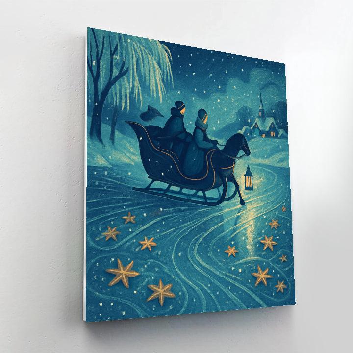 Star Berry River Sleigh DIY paint by numbers