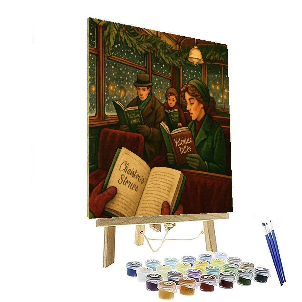 Pine Bough Reading Tram Paint by numbers art