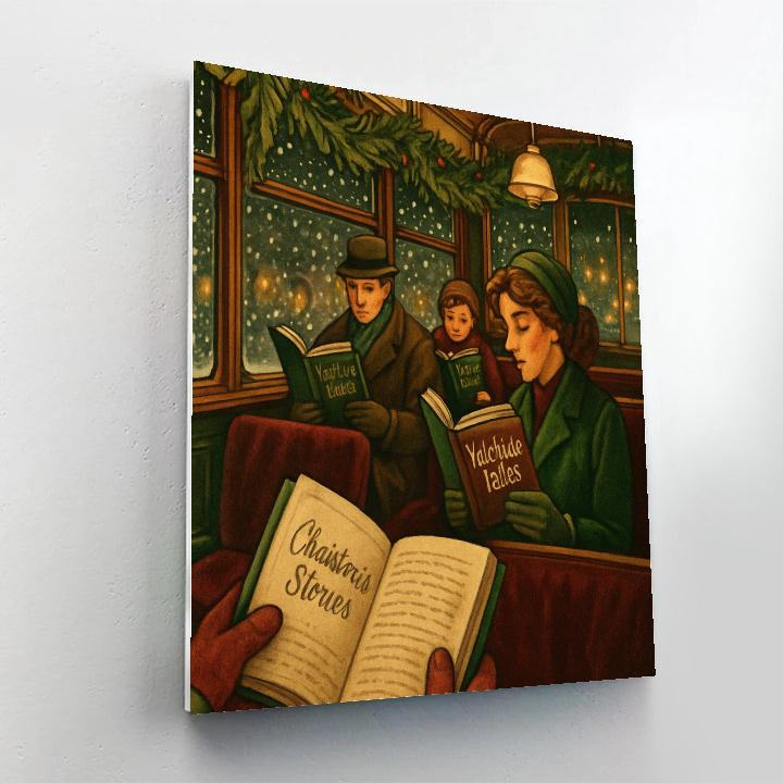 Pine Bough Reading Tram Paint by numbers art