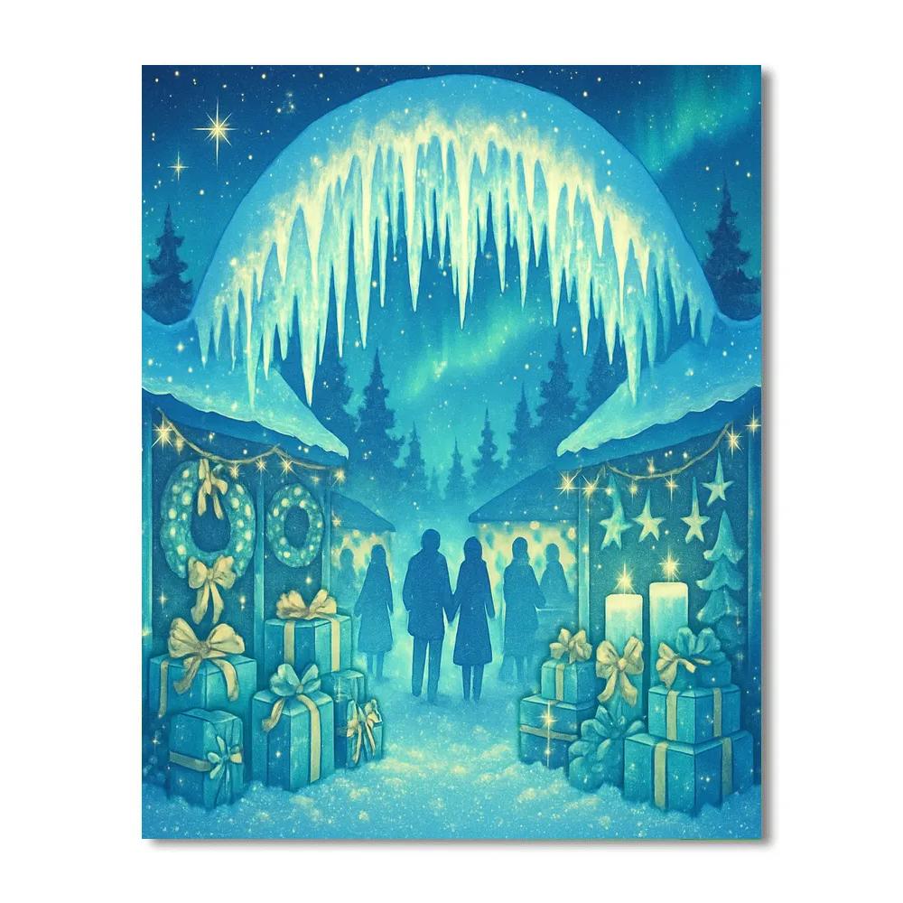 Icicle Archway Star Market painting number kit