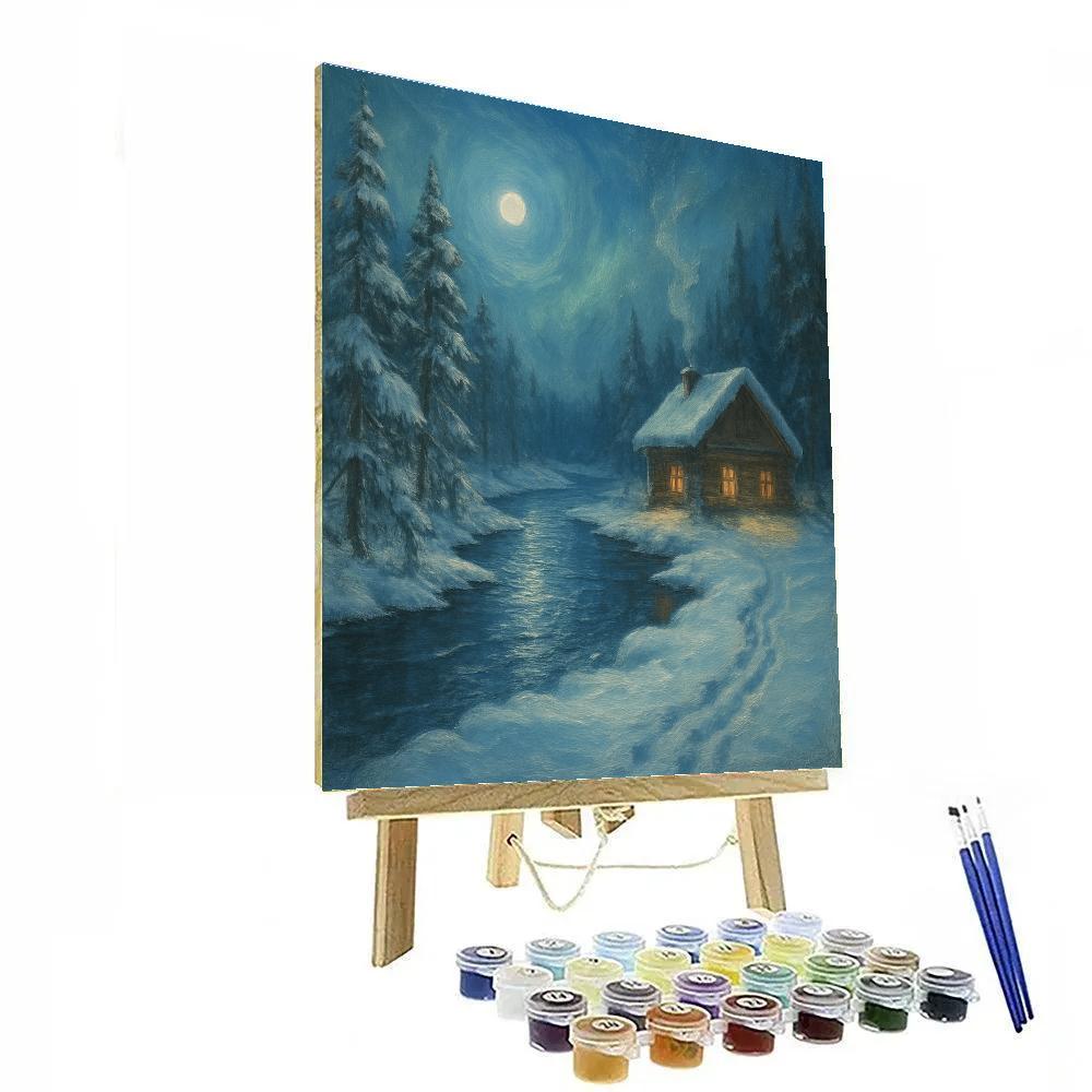 Moonlit River Haven Numbered painting kits
