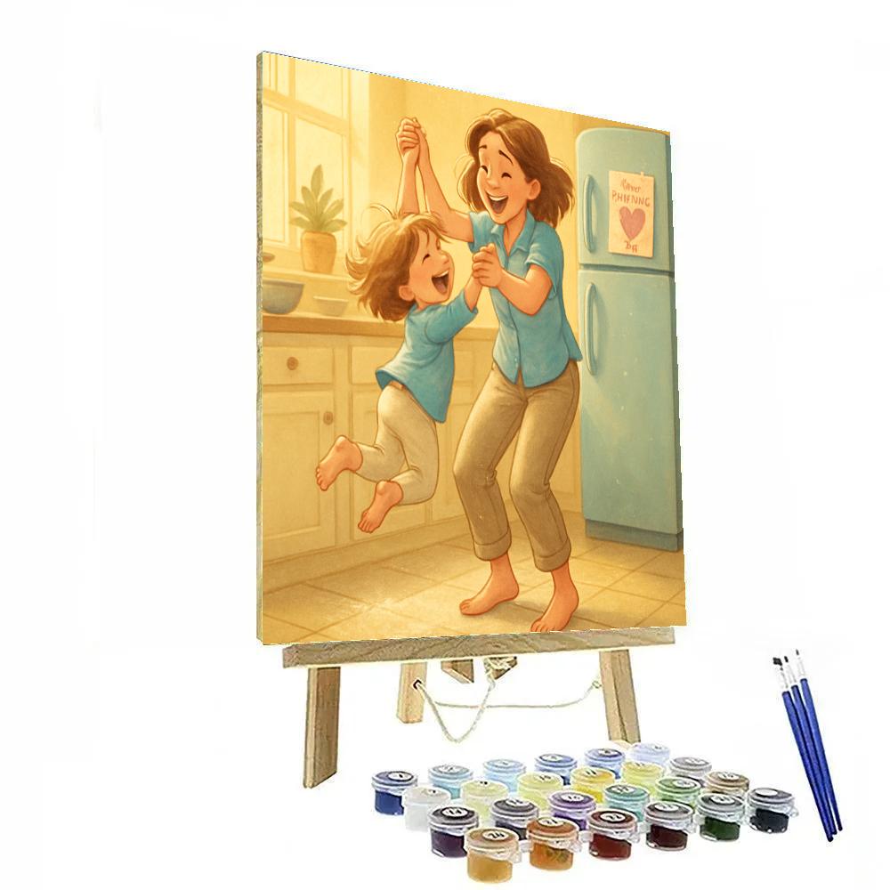Mothers Day Kitchen Dance paint by numbers