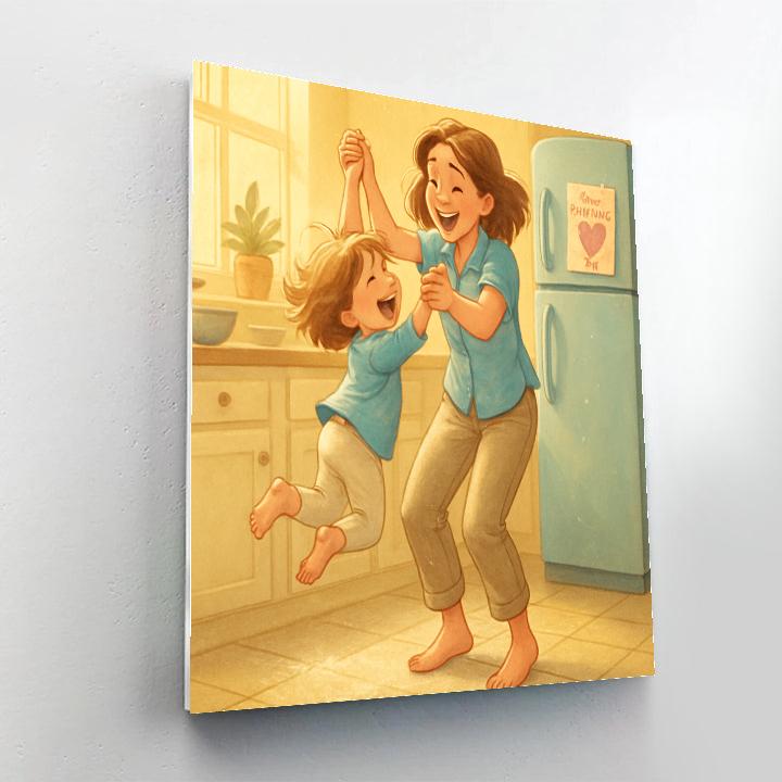 Mothers Day Kitchen Dance paint by numbers