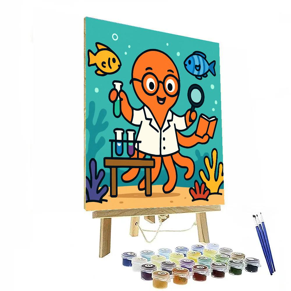 Coral Reef Science Lab Number painting