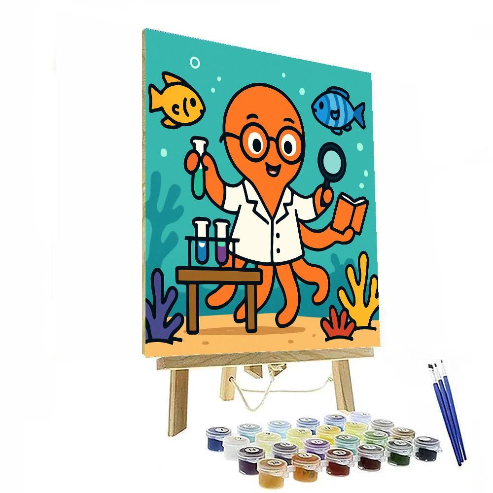Coral Reef Science Lab Number painting