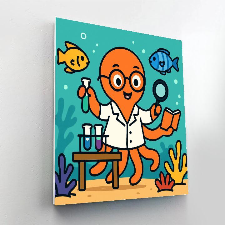 Coral Reef Science Lab Number painting