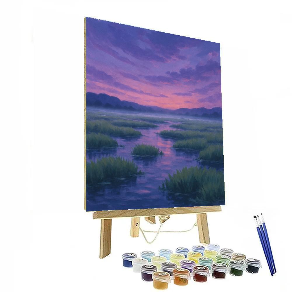 Celestial Marshlight Reflections paint by color