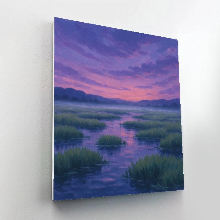 Celestial Marshlight Reflections paint by color