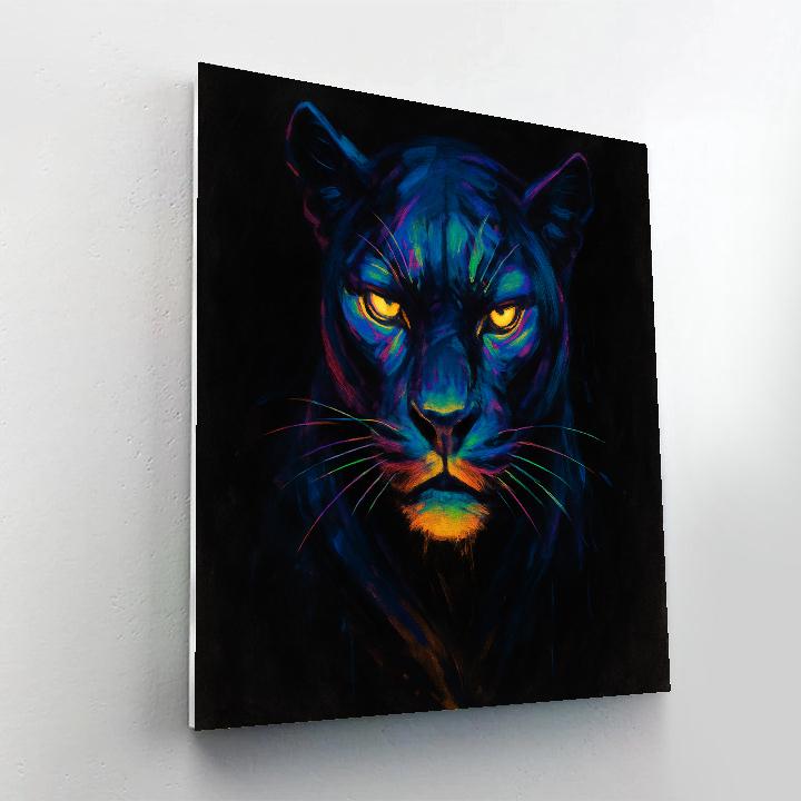 Electric Panther Night Pulse DIY paint by numbers
