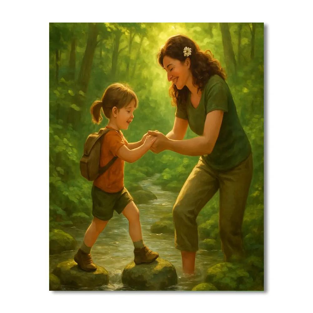 Mothers Day Forest Adventure Paint by numbers art