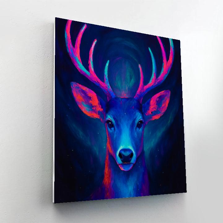 Aurora Stag Cosmic Crown Numbered painting kits