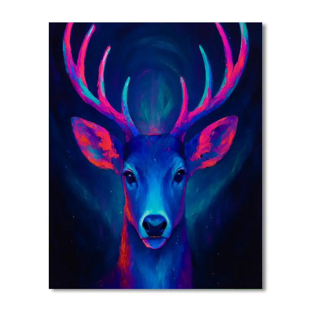 Aurora Stag Cosmic Crown Numbered painting kits
