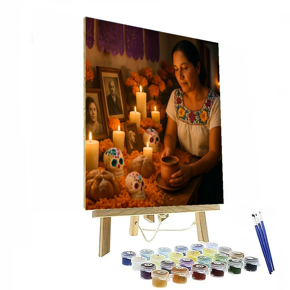 Day Of The Dead Ofrenda In Oaxaca Home Paint by numbers art