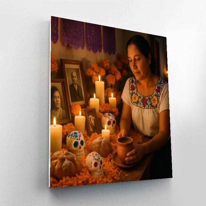 Day Of The Dead Ofrenda In Oaxaca Home Paint by numbers art
