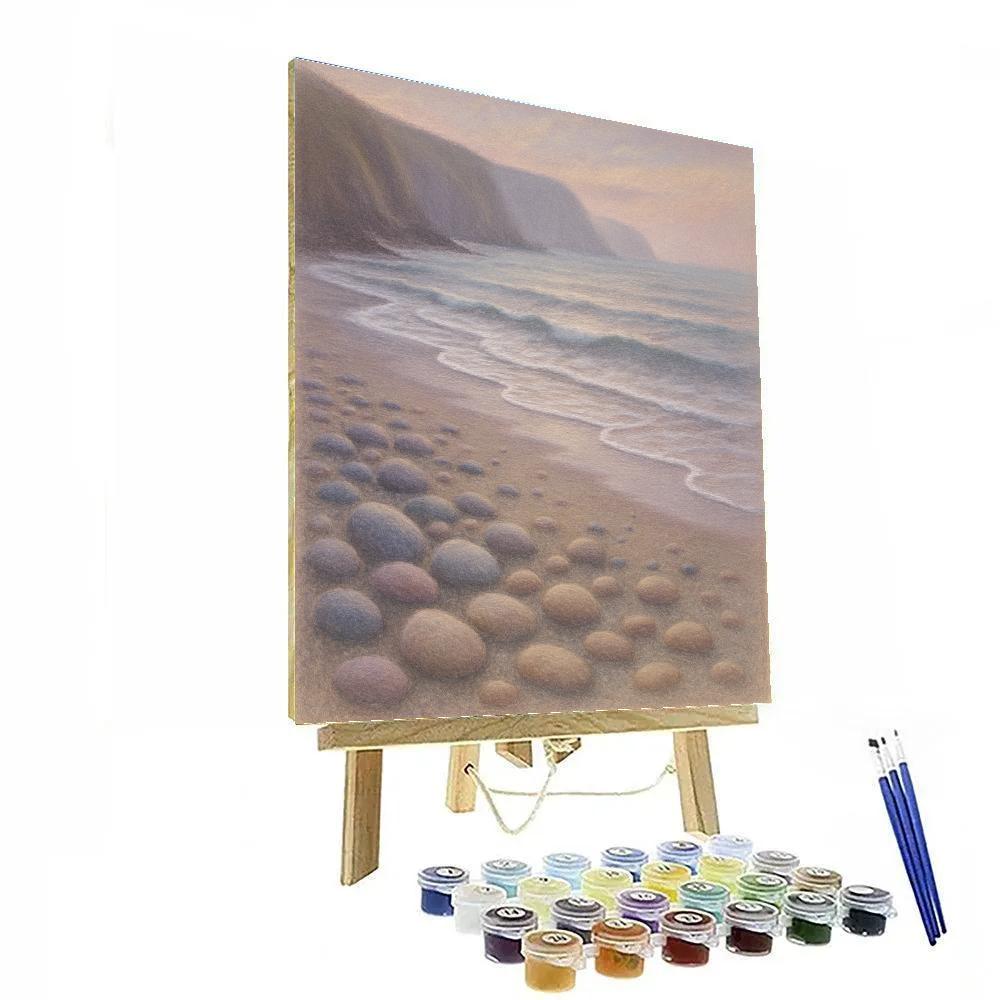 Silver Tide On Pebble Cove paint by color