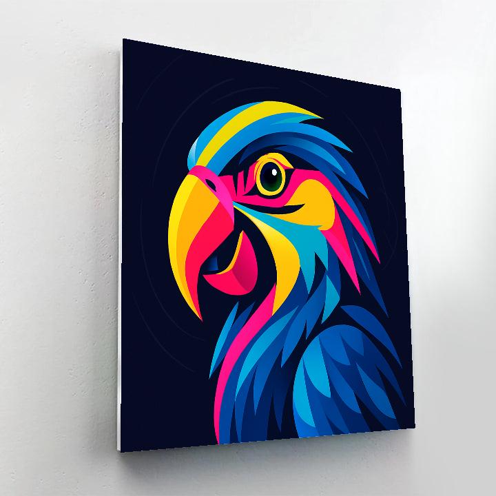 Prismatic Parrot Soundwave Paint by numbers kits