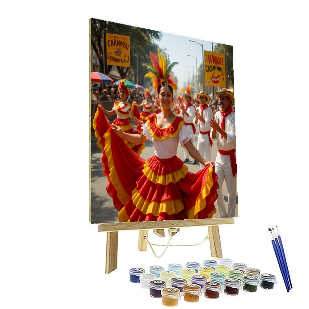Carnaval De Barranquilla Street Cumbia Painting by numbers kit