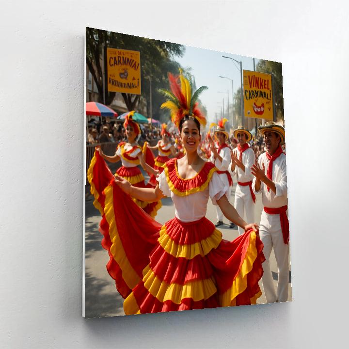 Carnaval De Barranquilla Street Cumbia Painting by numbers kit