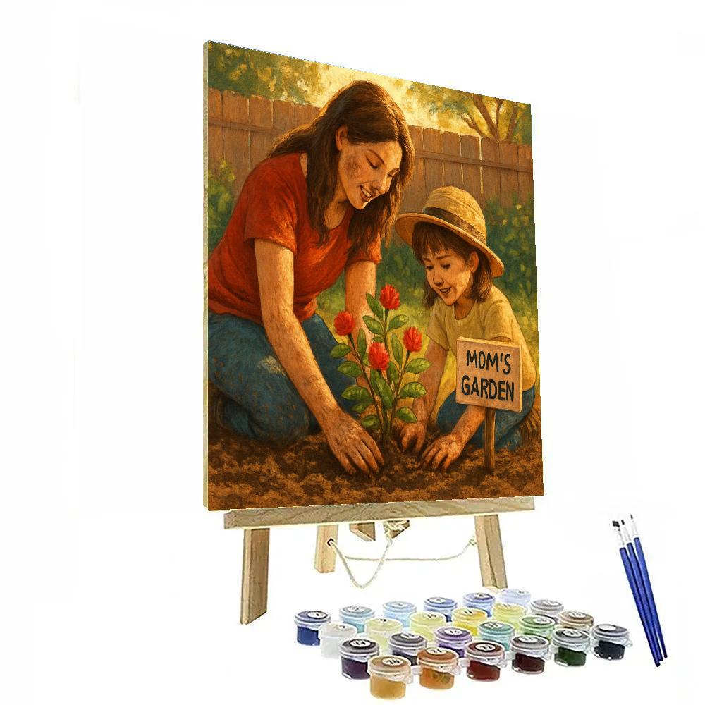 Mothers Day Garden Planting paint by color