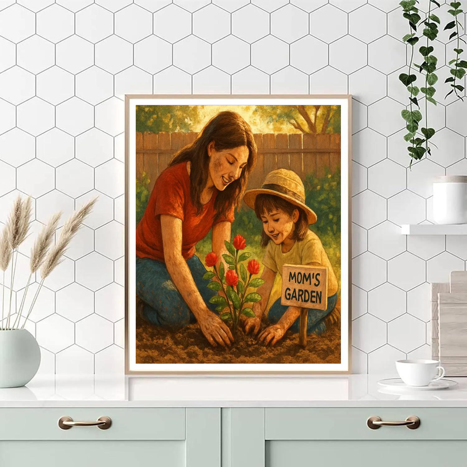 Mothers Day Garden Planting paint by color