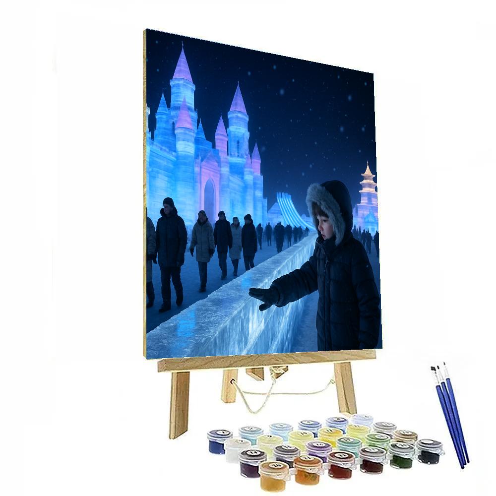 Harbin Ice And Snow Festival Night Sculptures paint by number