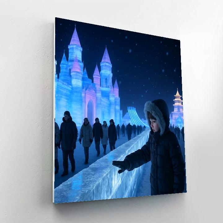 Harbin Ice And Snow Festival Night Sculptures paint by number