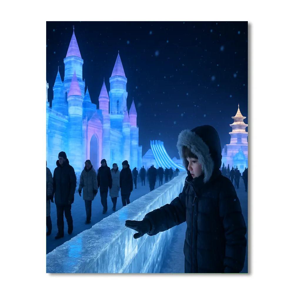 Harbin Ice And Snow Festival Night Sculptures paint by number