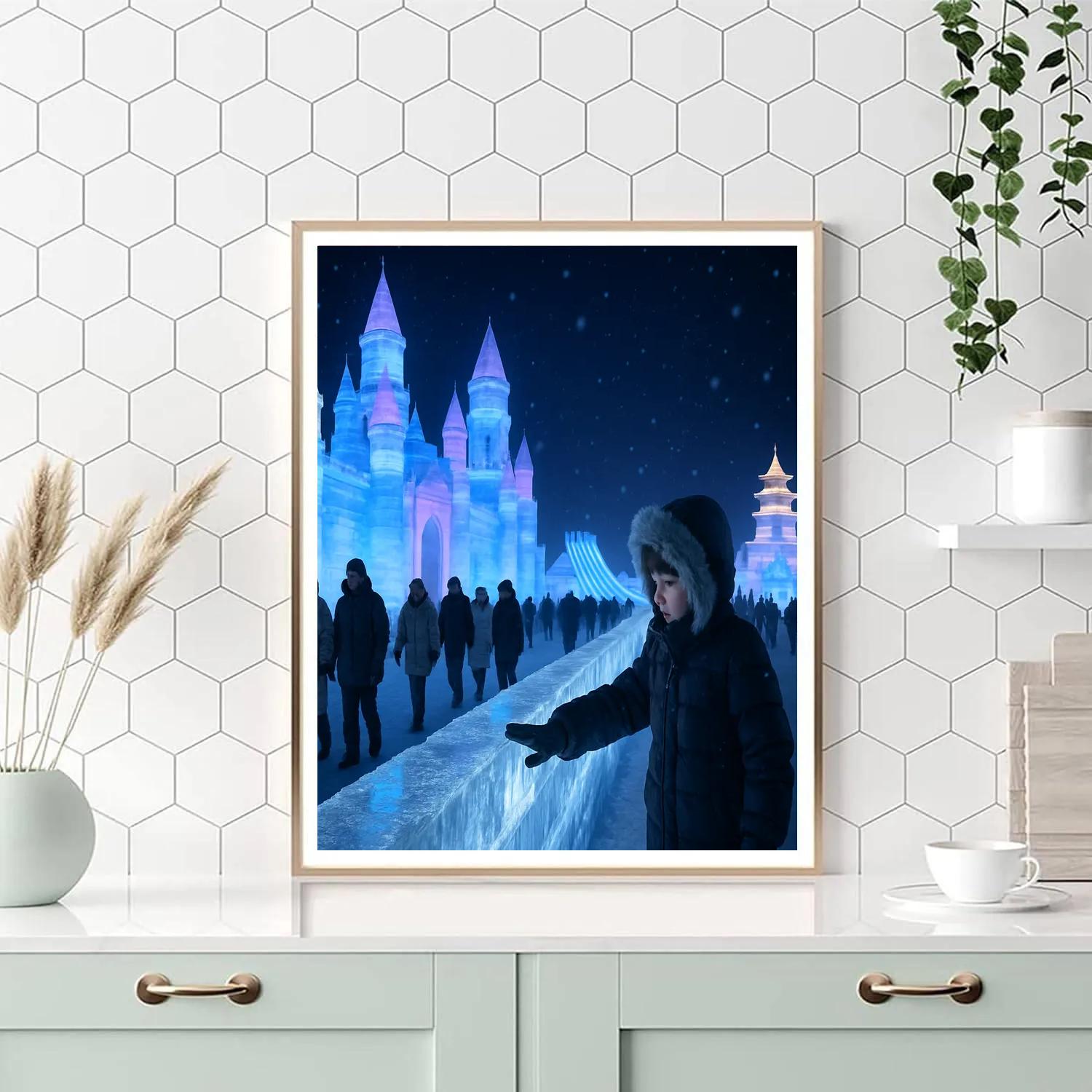 Harbin Ice And Snow Festival Night Sculptures paint by number