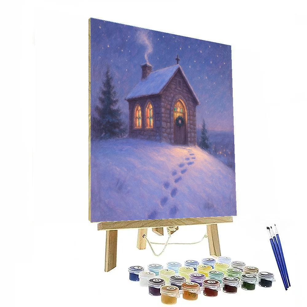 Silent Night Chapel On The Hill Numbered painting kits
