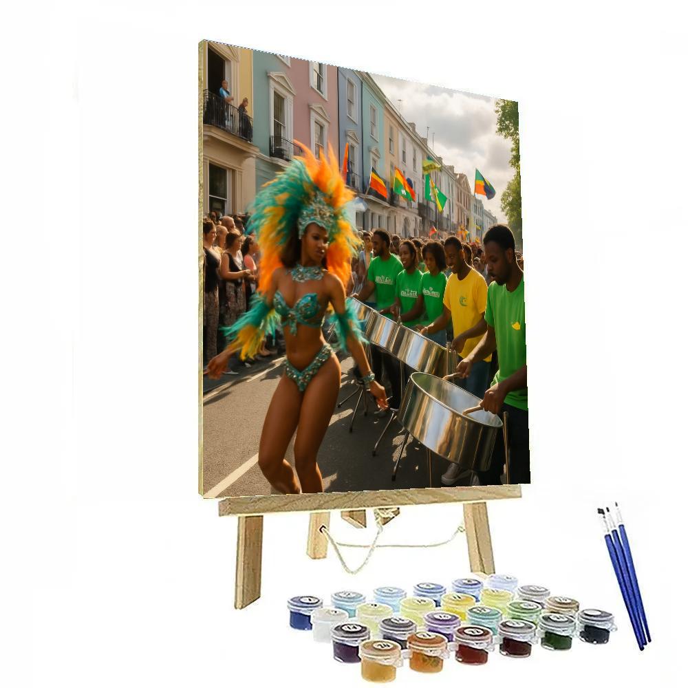 Notting Hill Carnival Steelband On London Street paint by numbers