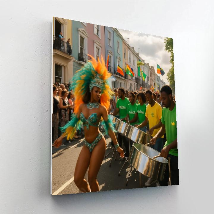 Notting Hill Carnival Steelband On London Street paint by numbers
