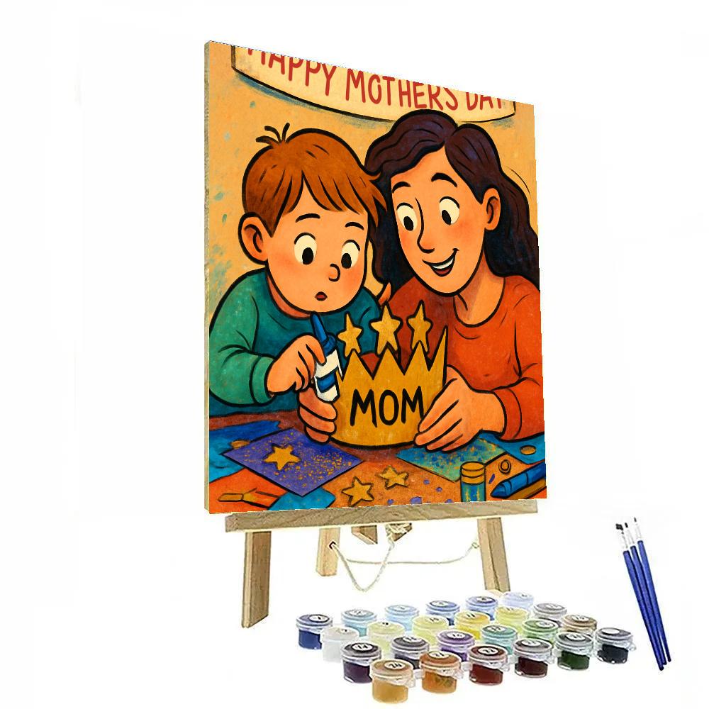 Starry Costume Craft With Mom DIY paint by numbers