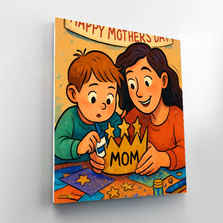 Starry Costume Craft With Mom DIY paint by numbers