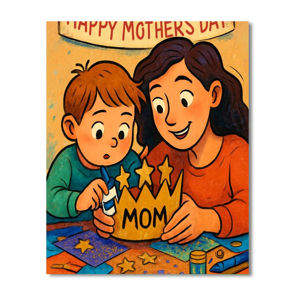Starry Costume Craft With Mom DIY paint by numbers