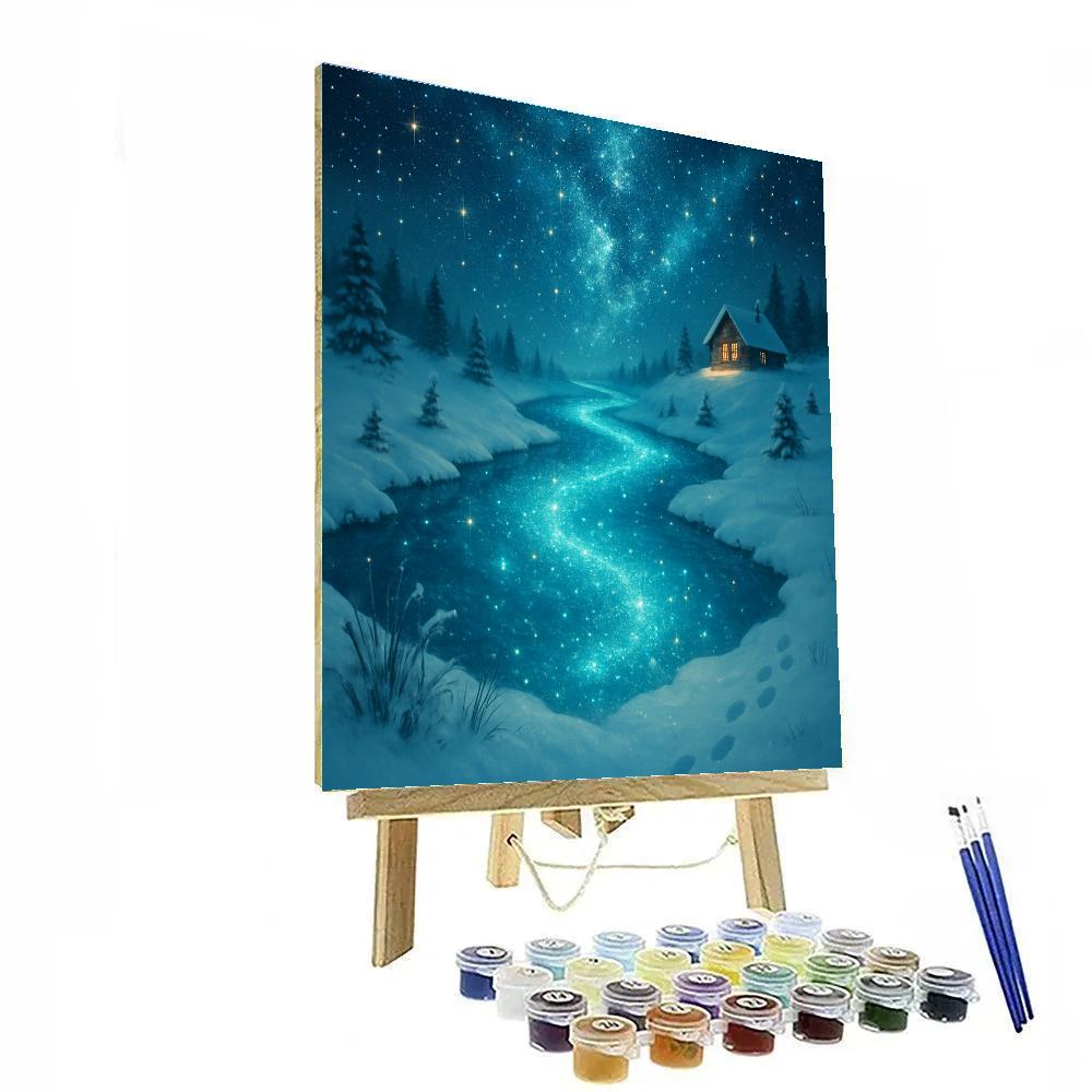 Christmas Night River Of Stars Number painting