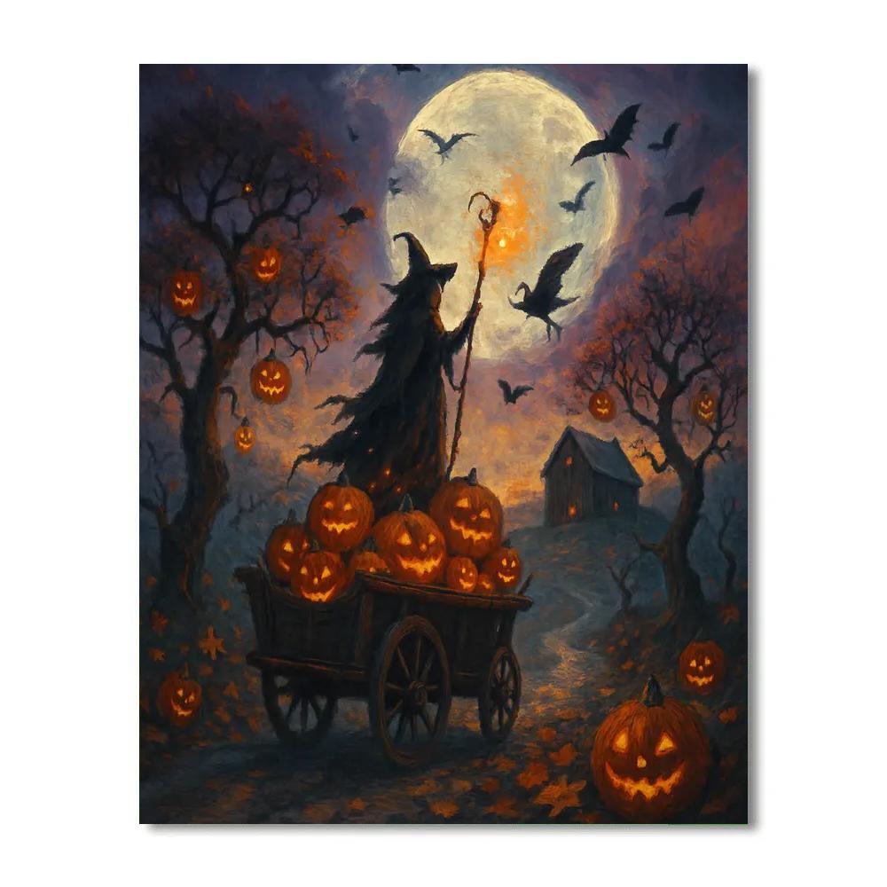 Witchlight Orchard Over The Hollow paint by number