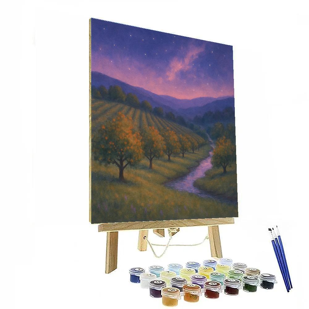 Starlit Valley Orchard paint by number
