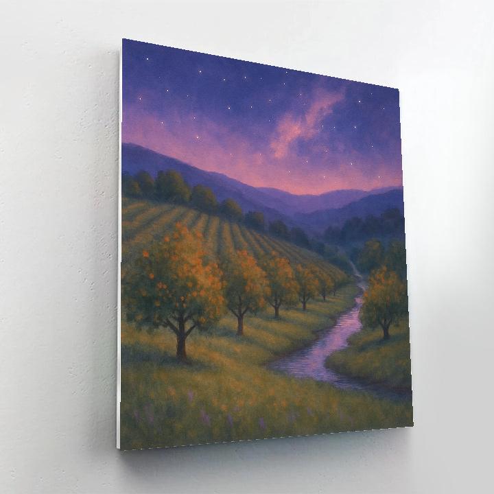 Starlit Valley Orchard paint by number