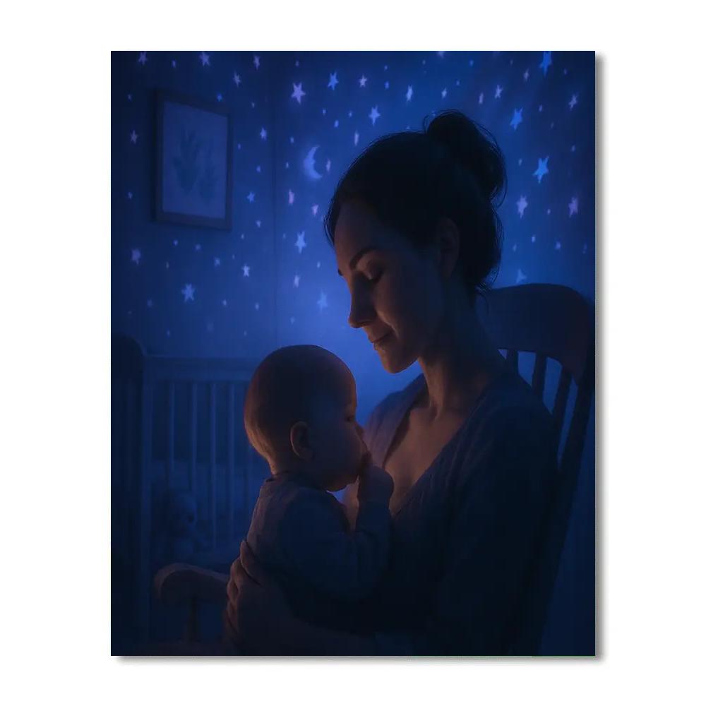 Midnight Feeding Constellation Glow Painting by numbers kit