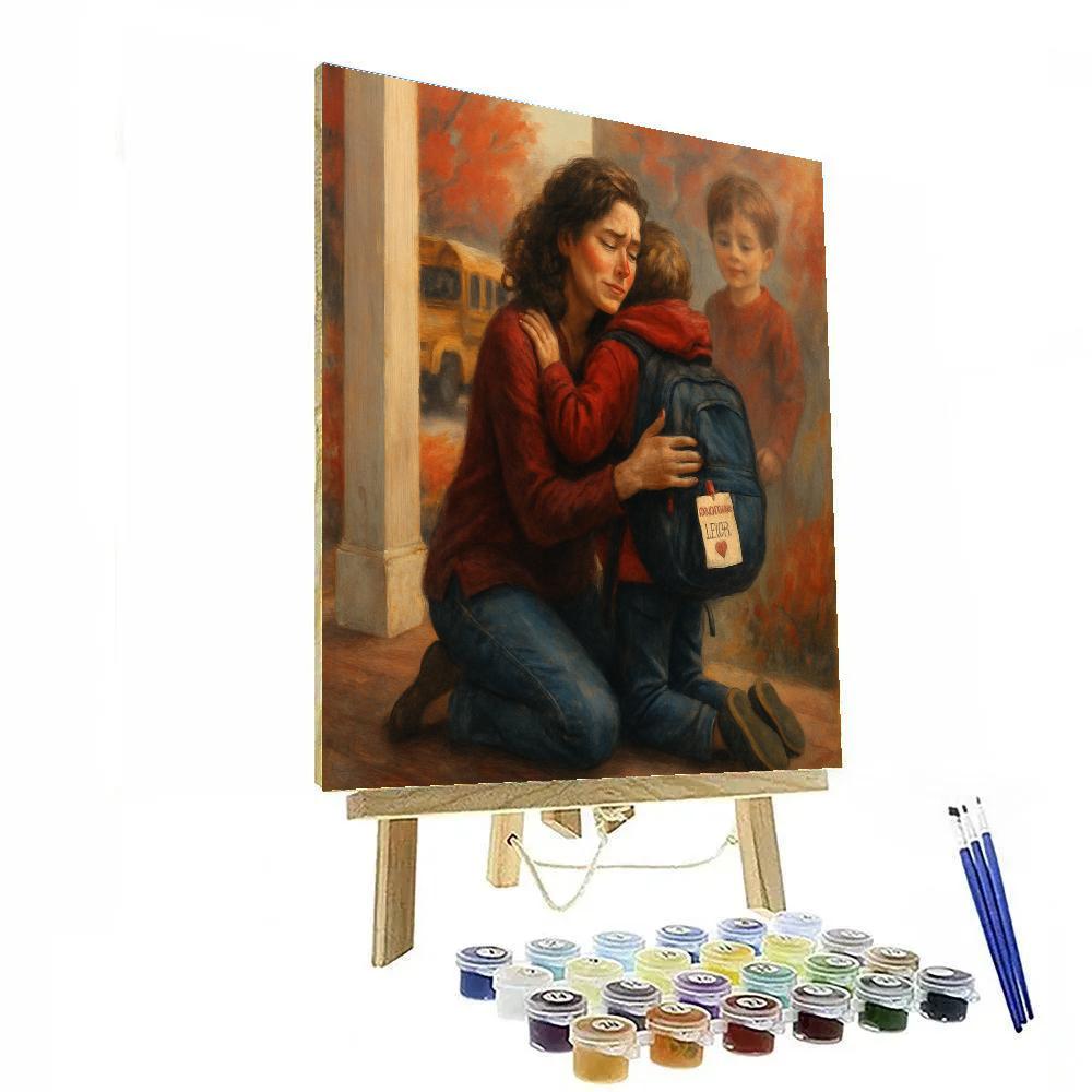 First Day Of School Mothers Day Flashback Paint by numbers art