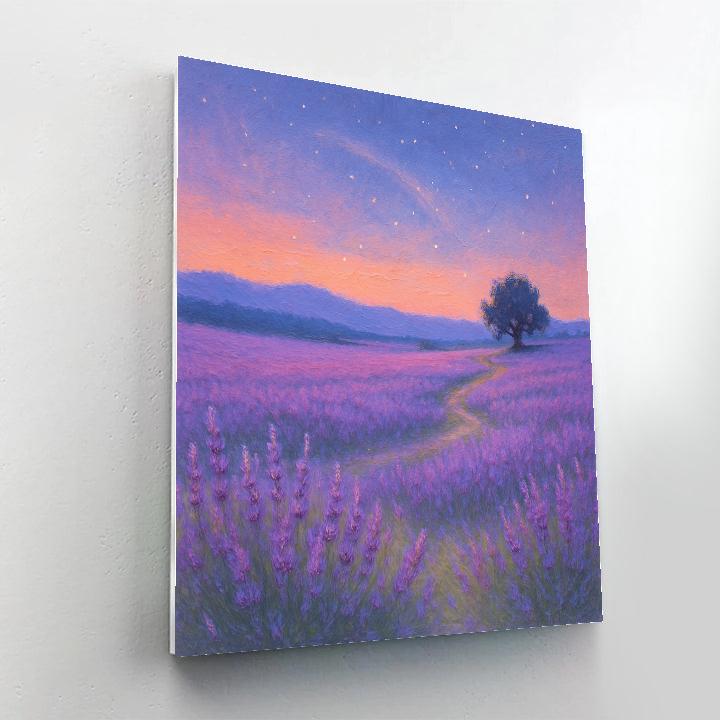 Celestial Lavender Meadow Number painting