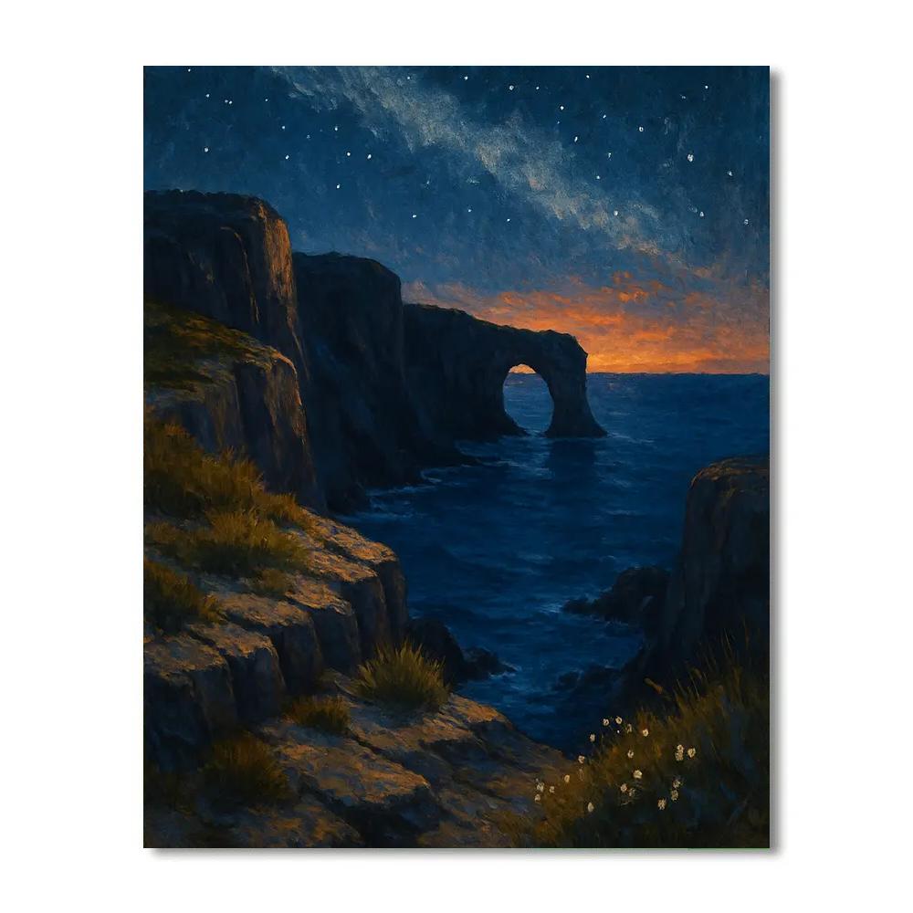 Star Harbor Coastal Cliffs DIY paint by numbers